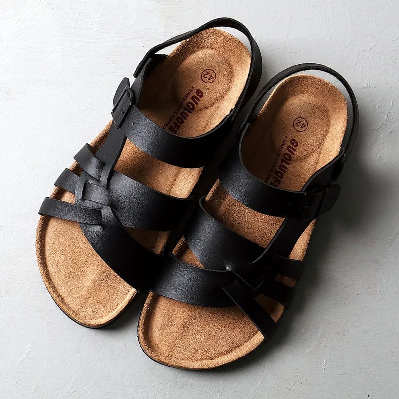 Sandalias ortopédicas de cuero premium para hombre – GABRIELLO