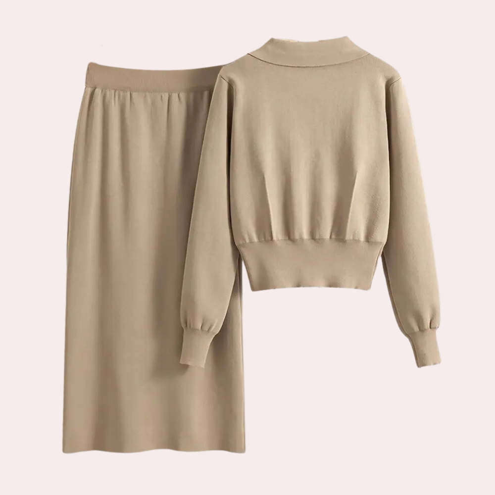 Vestido camisero largo de manga larga con botones – ADELYS Buttonline