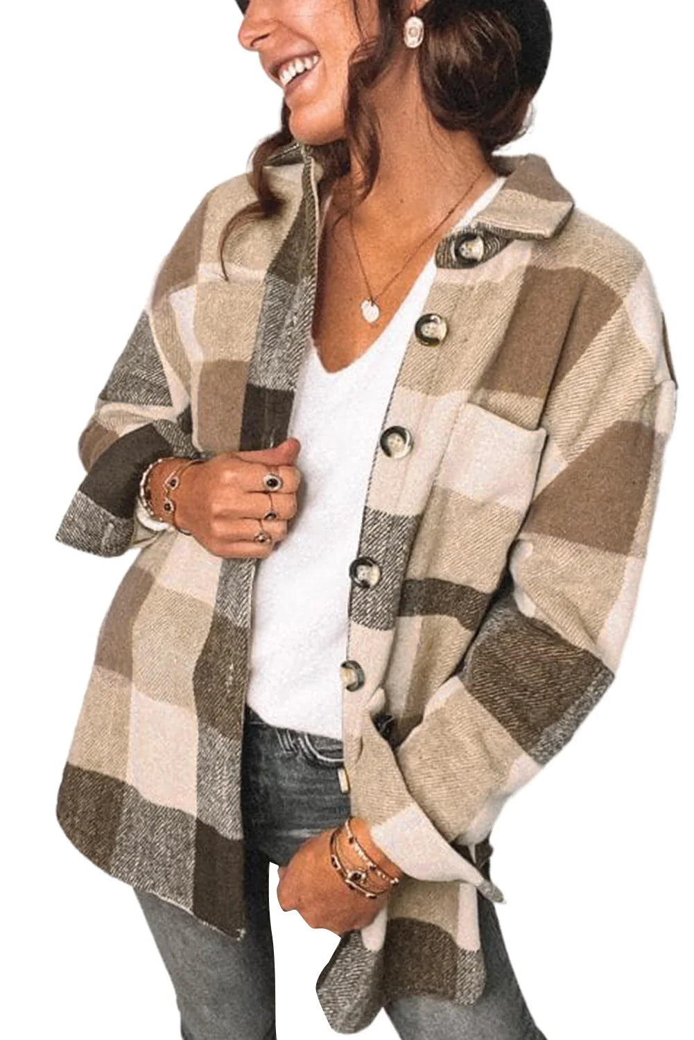 MARICE - Chaqueta de punto casual para otoño e invierno para mujeres