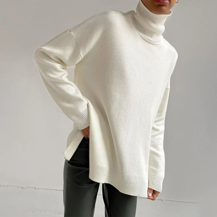 FIORENZA – Suéter de punto con cuello alto para mujer