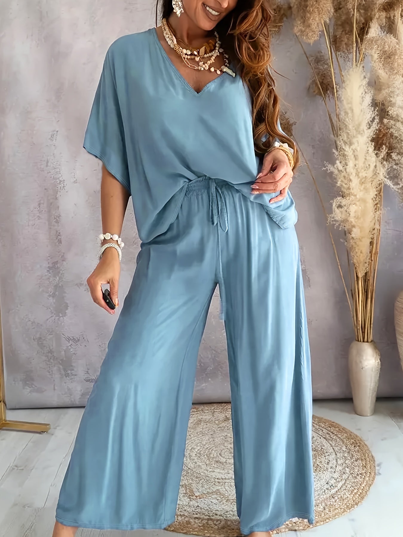 Conjunto de dos piezas con top y pantalón para mujer – VAYENA DreamSet