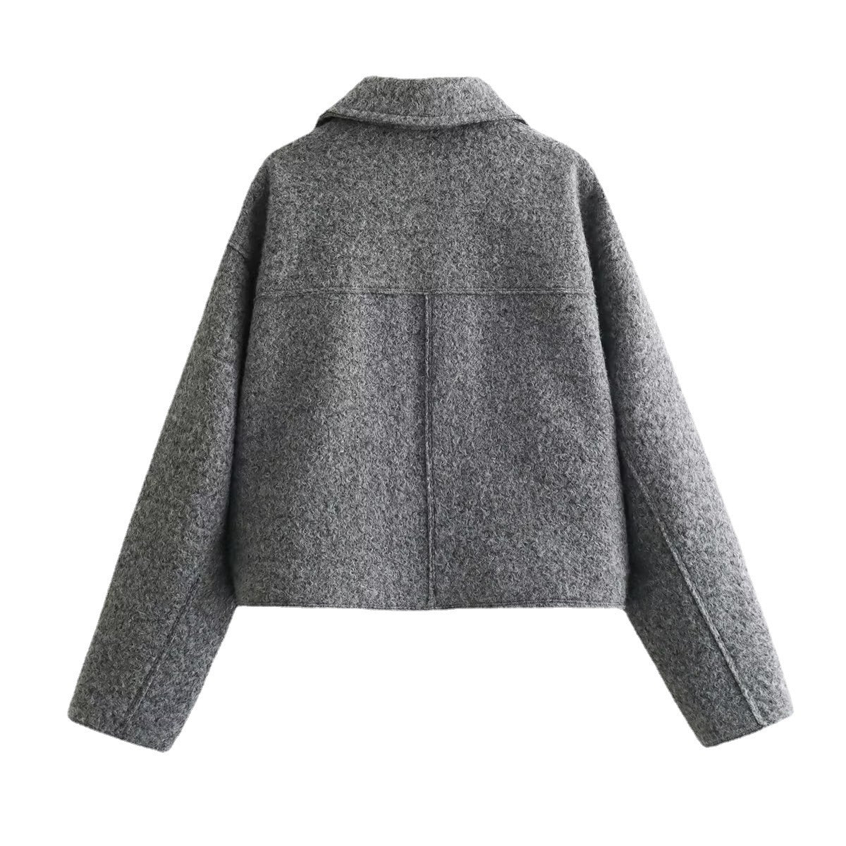 Chaqueta corta de mezcla de lana con diseño moderno – KIPPÉA WoolCrop