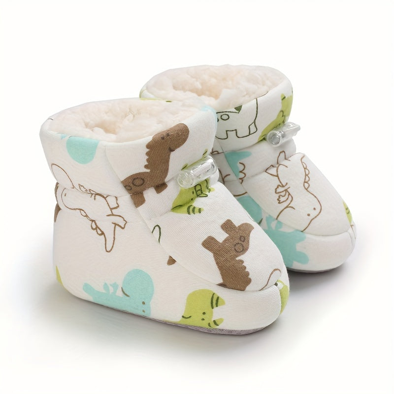 LINA - Botines de felpa fáciles de poner para bebés, niños y niñas