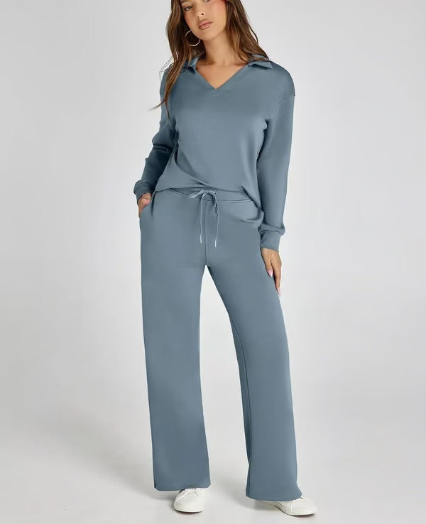Conjunto lounge de dos piezas para mujer con tacto suave y estilo relajado – LYANA Softwear