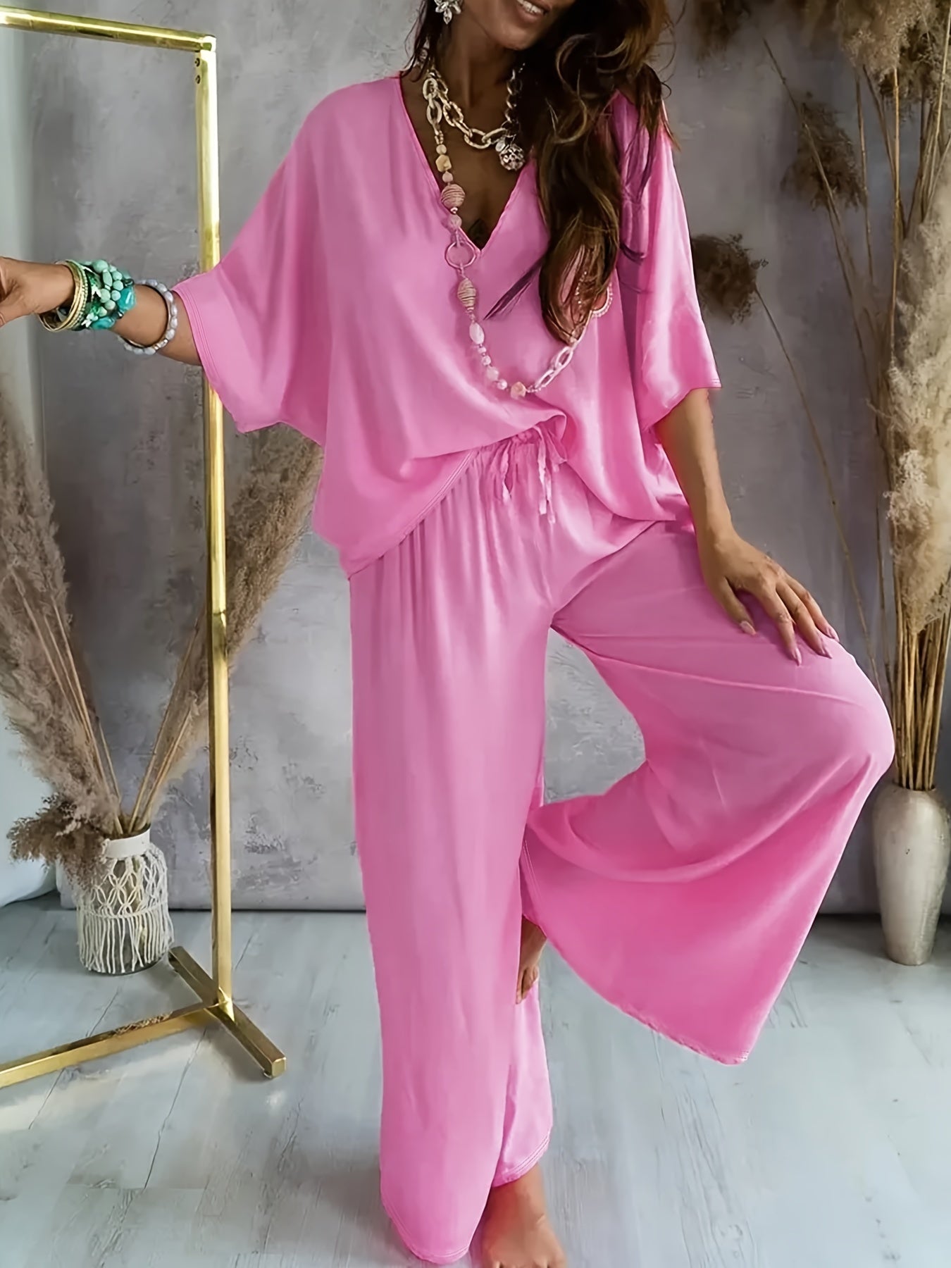 Conjunto de dos piezas con top y pantalón para mujer – VAYENA DreamSet