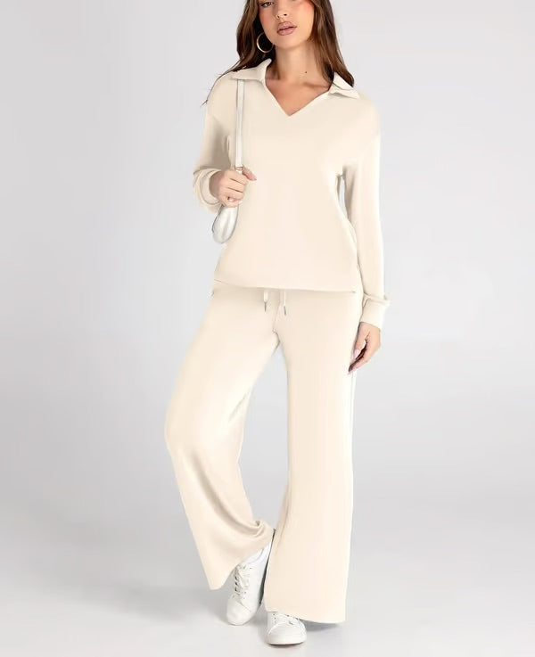 Conjunto lounge de dos piezas para mujer con tacto suave y estilo relajado – LYANA Softwear