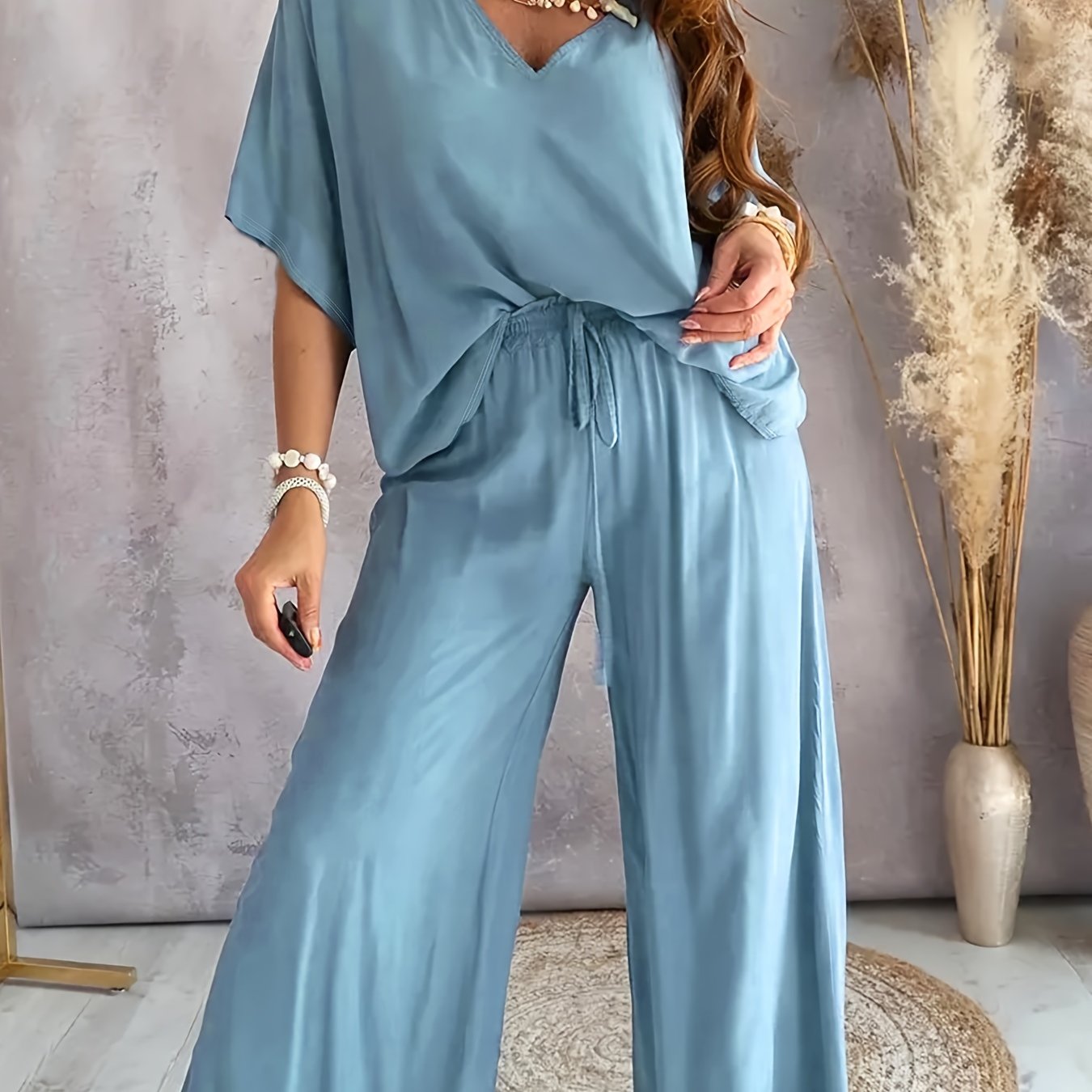Conjunto de dos piezas con top y pantalón para mujer – VAYENA DreamSet