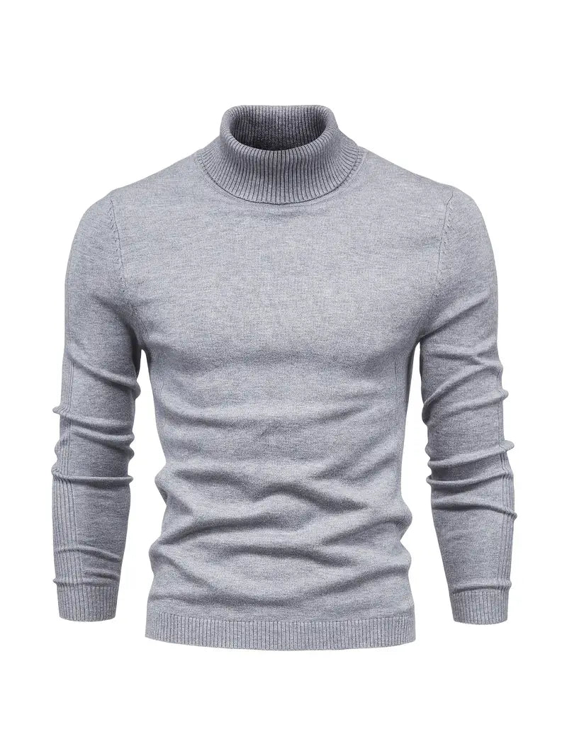 LUCA - Suéter de cuello alto con diseño ajustado para hombre