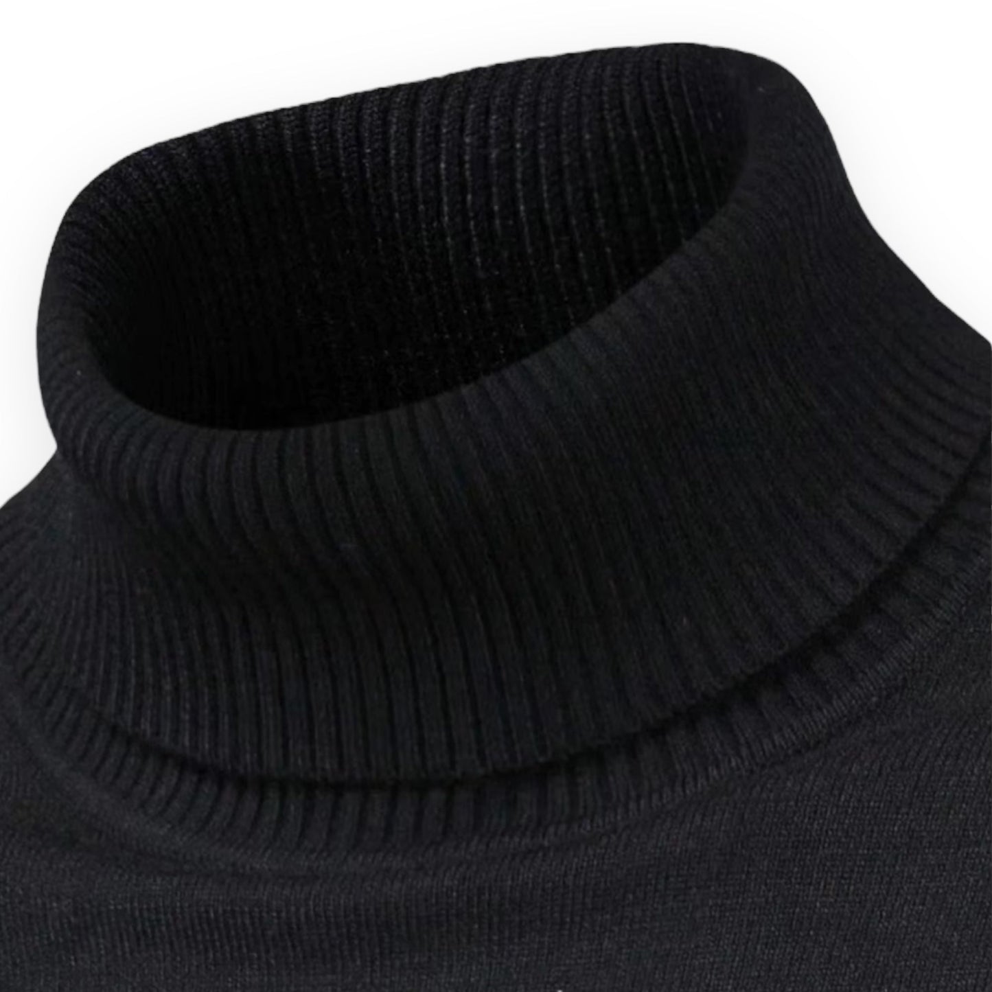 LARS - Jersey de cuello alto slim fit para hombre