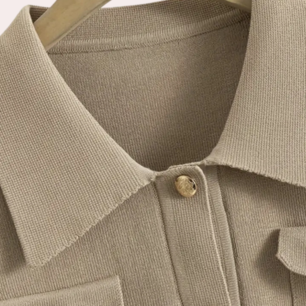 Vestido camisero largo de manga larga con botones – ADELYS Buttonline