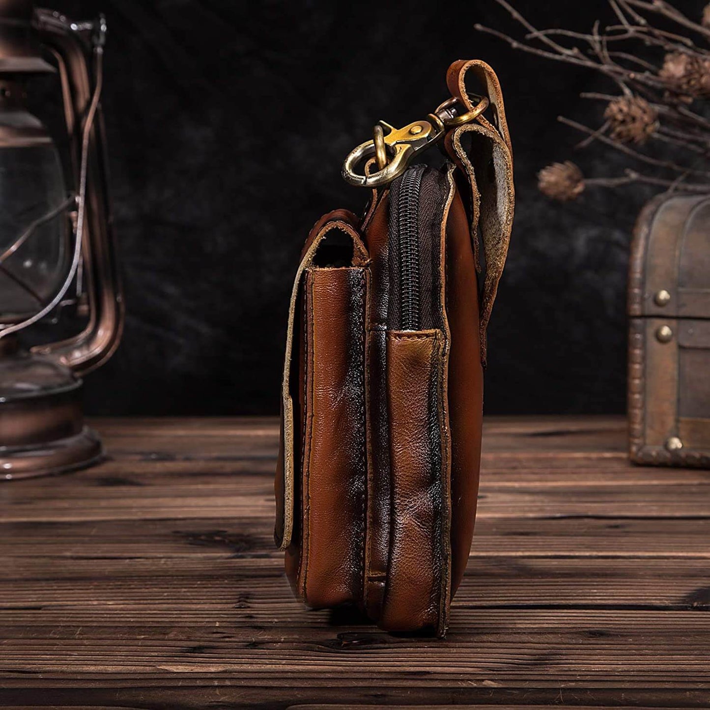 Riñonera de cuero para hombre – VALTERIO