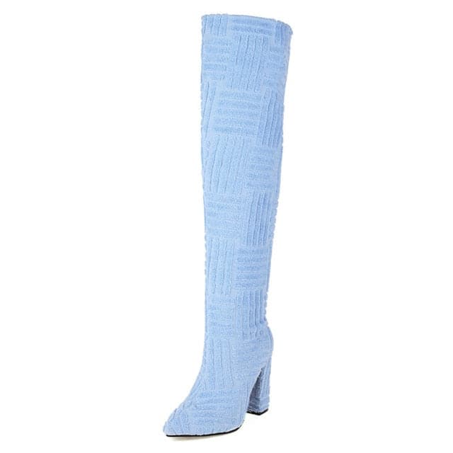 LUCREZIA – Botas altas para mujer con patrón texturizado