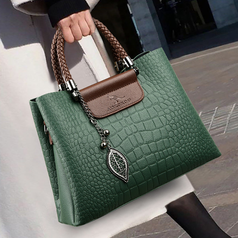Bolso de cuero auténtico con correa ajustable para mujer – CLEA HERITAGE