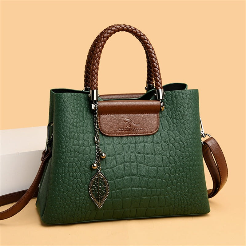 Bolso de cuero auténtico con correa ajustable para mujer – CLEA HERITAGE