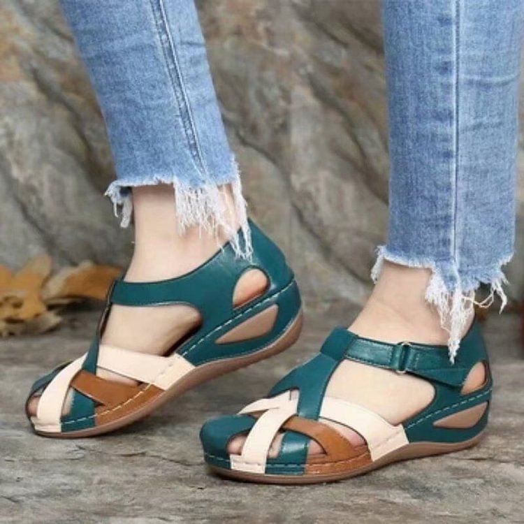 Sandalias ortopédicas con cuña, amortiguación y diseño transpirable – AMELYA