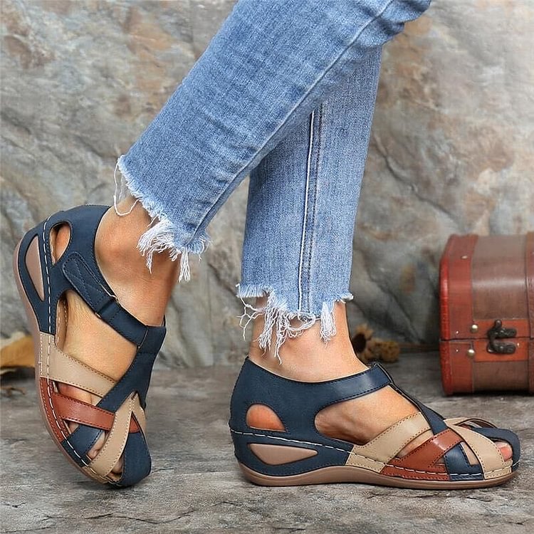 Sandalias ortopédicas con cuña, amortiguación y diseño transpirable – AMELYA