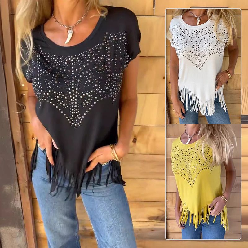 Top corto con flecos y estilo bohemio chic – TESSA FringeGlow