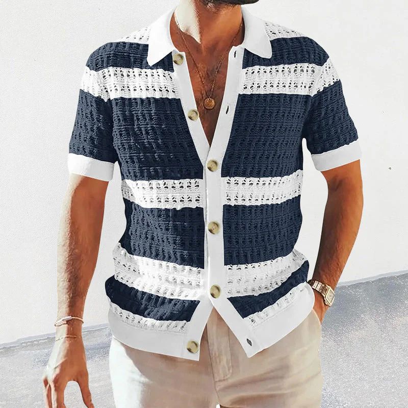 Polo clásico para hombre con cierre de botones – RENVAR