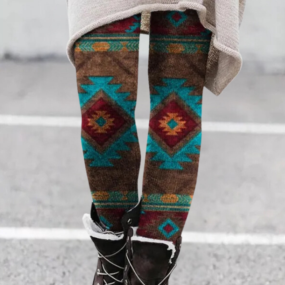 CELINE - Leggings cómodos y elásticos con estampado para mujer