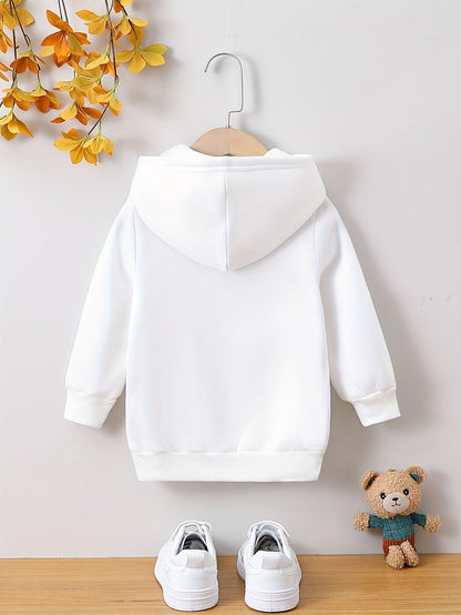 AVA - Sudadera con capucha y estampado de animales para niñas pequeñas
