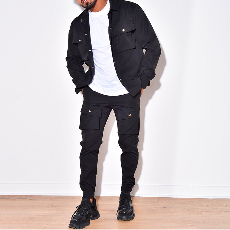 Conjunto cargo de hombre con sudadera y pantalón a juego – RYDER UtilitySet