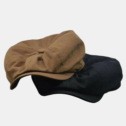 HUGO - Boina vintage retro estilo flatcap para hombre