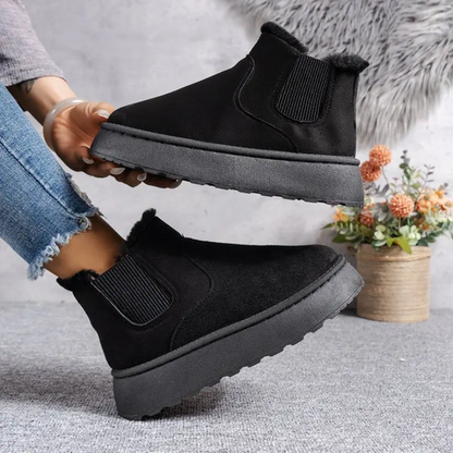 ISABELLE - Botas de invierno cómodas y forradas con punta redonda