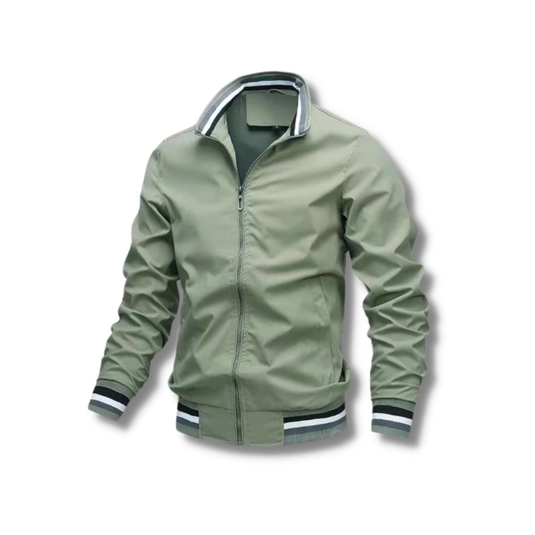 CLAUDE - Chaqueta con cremallera y detalles en contraste para hombre