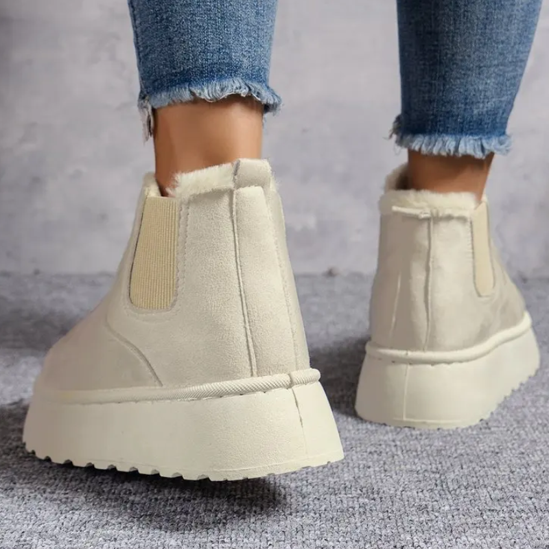 ISABELLE - Botas de invierno cómodas y forradas con punta redonda