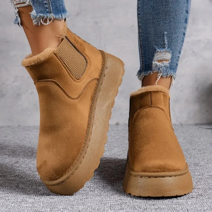 ISABELLE - Botas de invierno cómodas y forradas con punta redonda