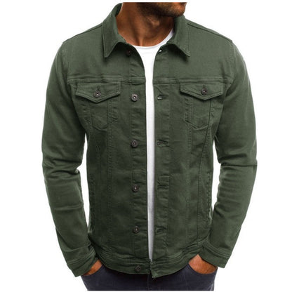 LEIF - Chaqueta vaquera de ajuste relajado para hombre