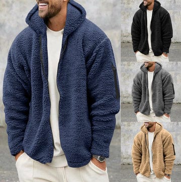 DANIEL - Chaqueta de forro polar para hombre con capucha