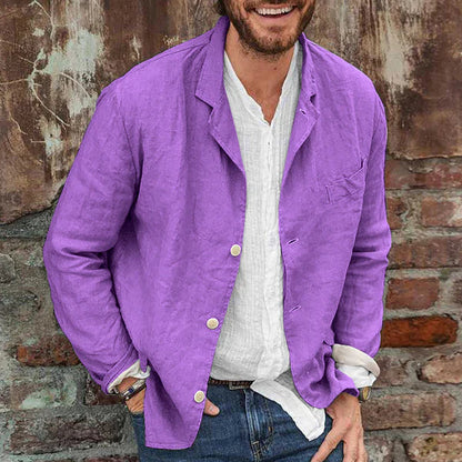 JUDD - Chaqueta casual de lino para hombre