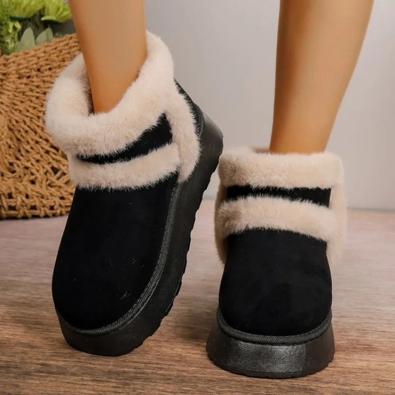 ELSA - Botas de invierno con suela gruesa y forro cómodo