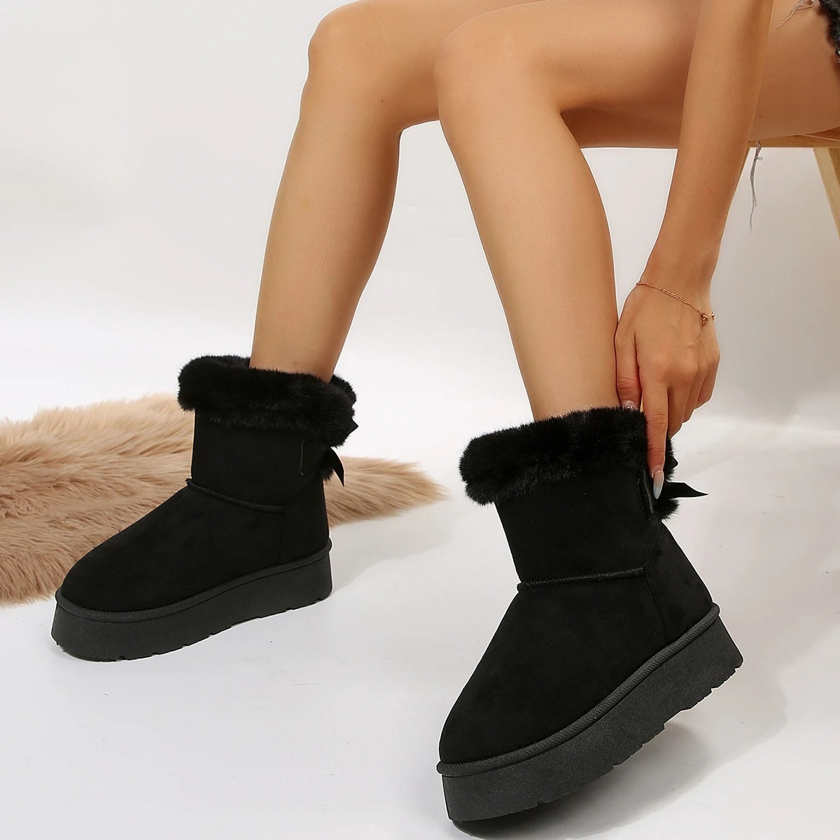 ALINA - Botas de invierno ligeras con puntera redonda y forro suave