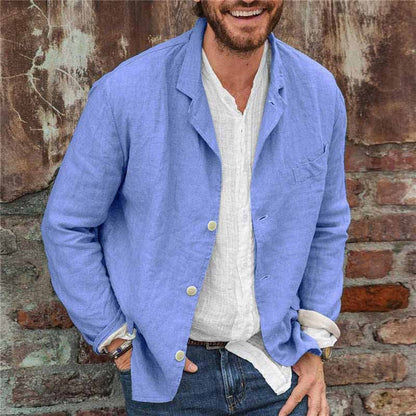 JUDD - Chaqueta casual de lino para hombre