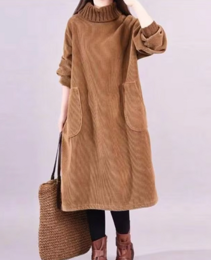 INES - Vestido de invierno oversize para mujer