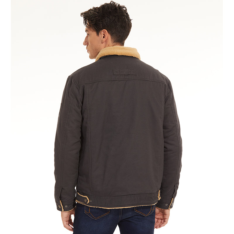 SAMUEL - Chaqueta para hombre con forro de sherpa