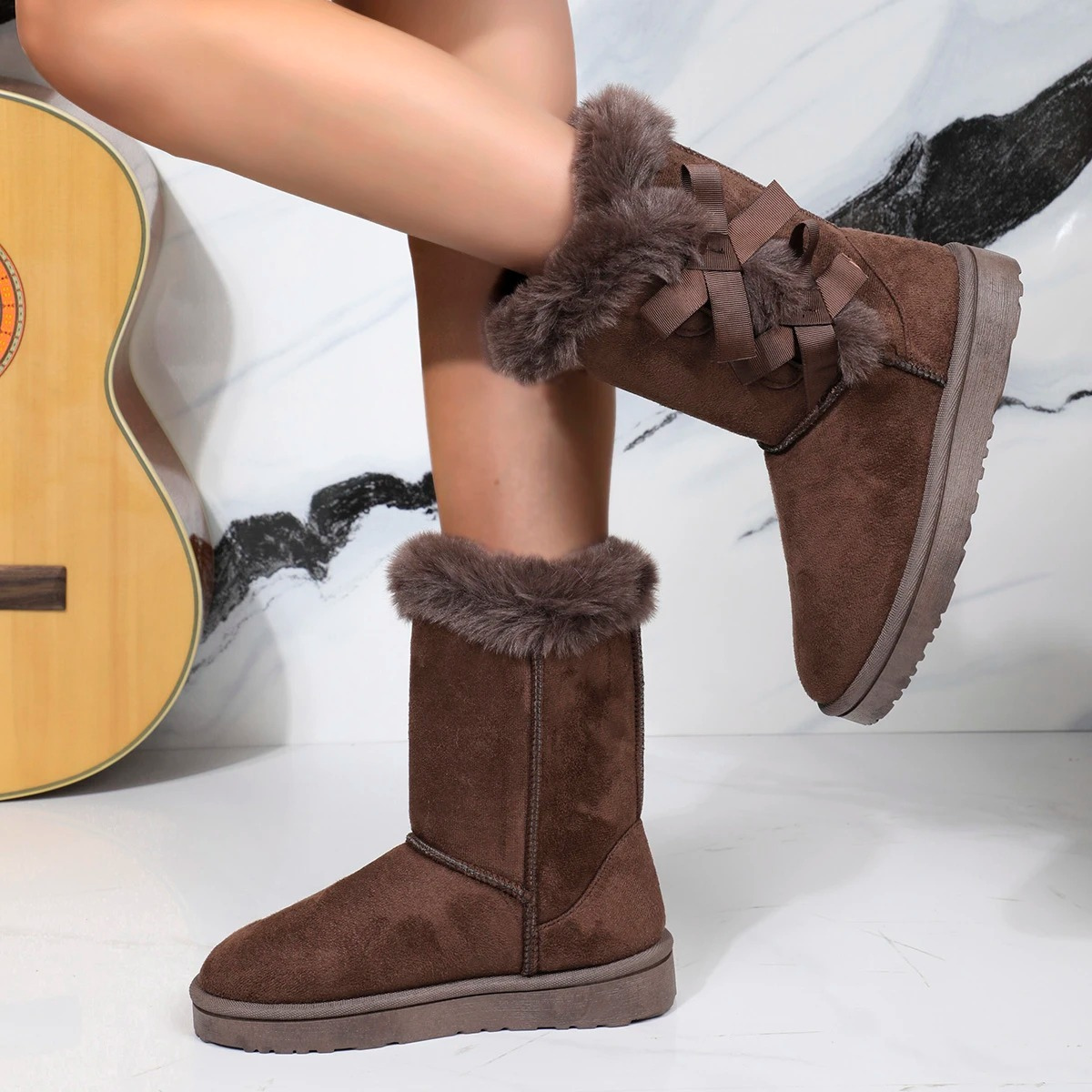 IVY - Botas de invierno forradas con acabado de pelo