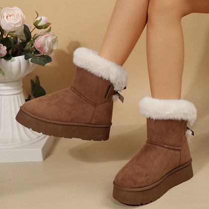 ALINA - Botas de invierno ligeras con puntera redonda y forro suave