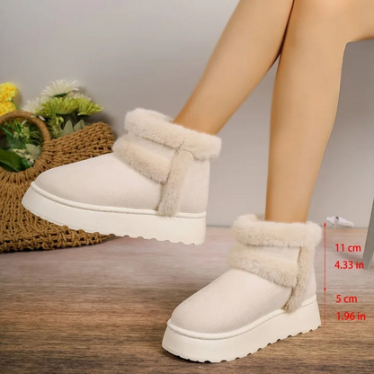 ELSA - Botas de invierno con suela gruesa y forro cómodo