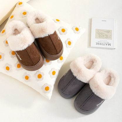 NOELIE - Pantuflas ligeras con estampado de letras para mujer