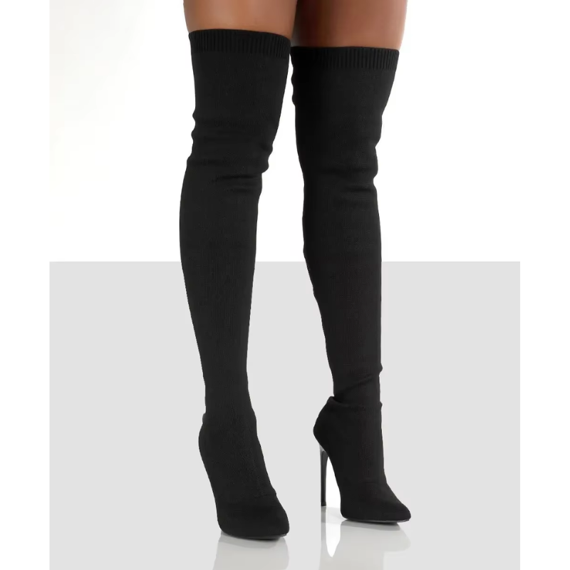 ELENA - Botas altas overknee ligeras con tacón alto para mujer