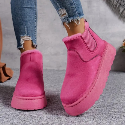 ISABELLE - Botas de invierno cómodas y forradas con punta redonda