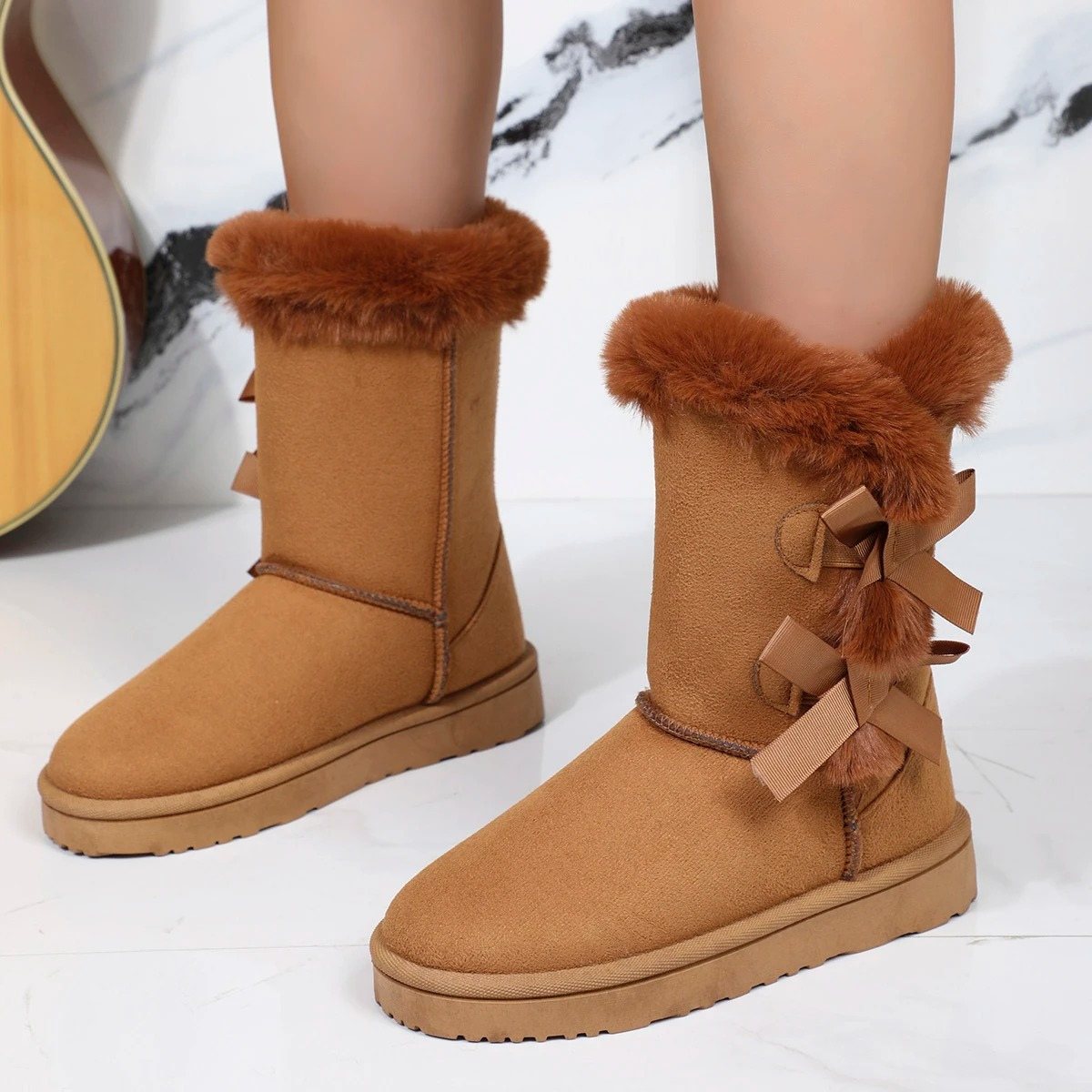 IVY - Botas de invierno forradas con acabado de pelo