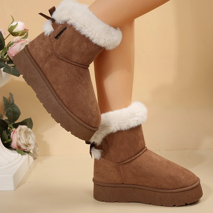 ALINA - Botas de invierno ligeras con puntera redonda y forro suave