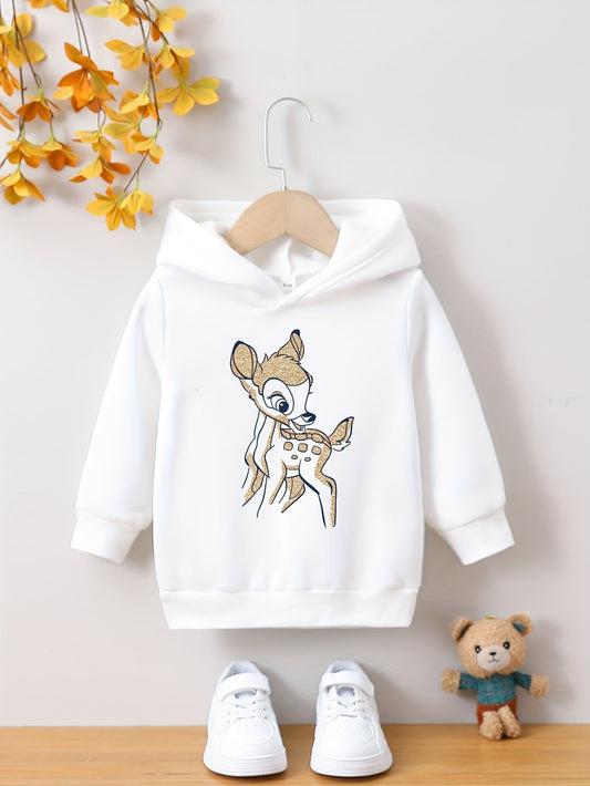 AVA - Sudadera con capucha y estampado de animales para niñas pequeñas