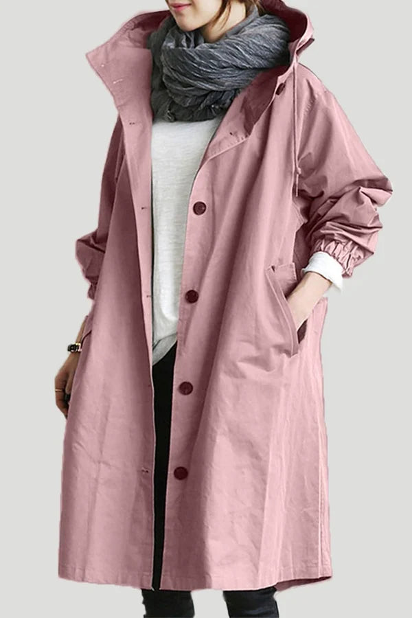 CELINE - Trench coat impermeable oversize de media longitud para mujer