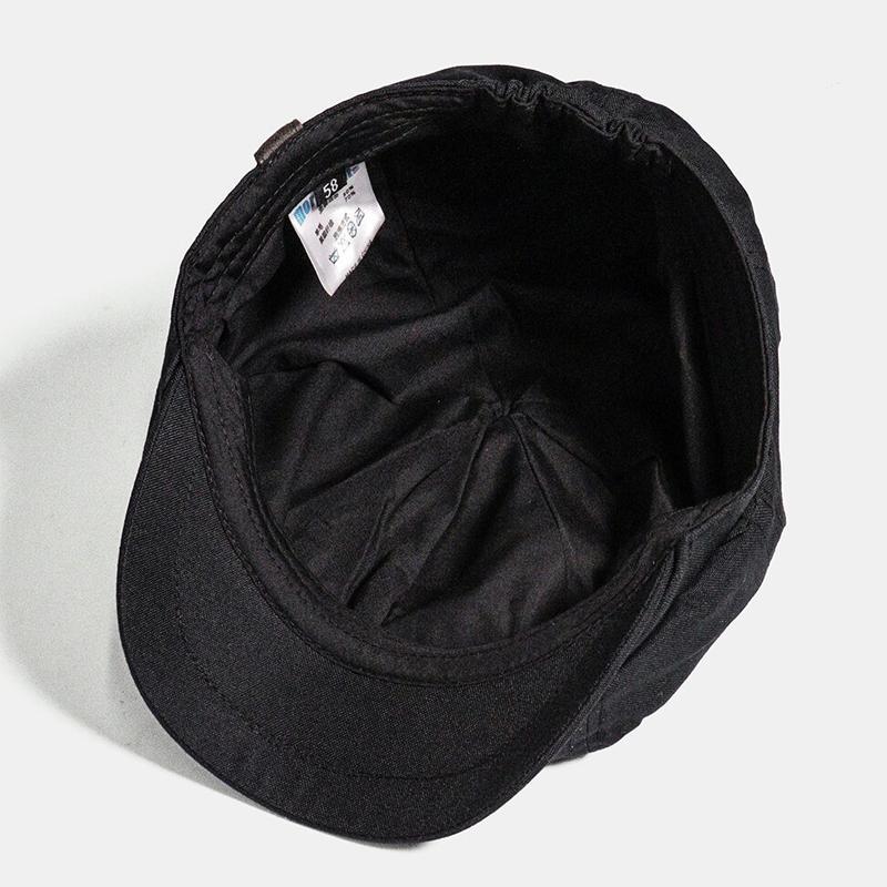 HUGO - Boina vintage retro estilo flatcap para hombre