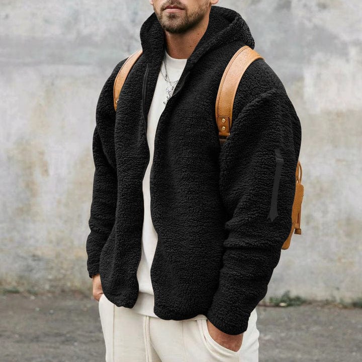 DANIEL - Chaqueta de forro polar para hombre con capucha